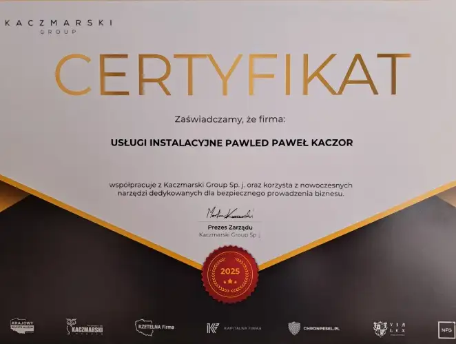 certyfikat Rzetelna firma